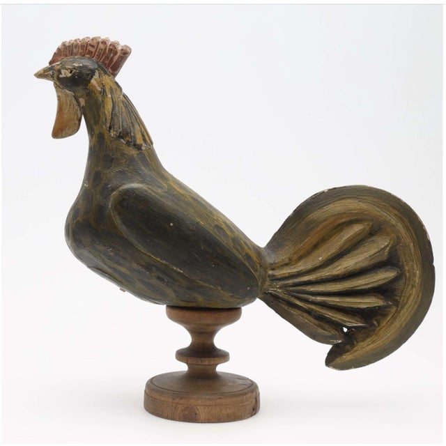 Swedish Folk Wooden Chicken Money Box & Egg Layer, 1920s, Set of 2 For Sale - Image 3 of 18