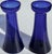 Late 19th Century Pair Cobalt Glass Bulb Forcing Vases Late 19th Century For Sale - Image 5 of 8