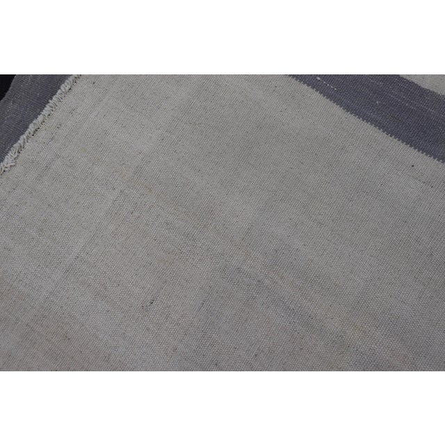 Vintage Turkish Kilim Rug With White Field and Light Lavender Border For Sale - Image 12 of 12