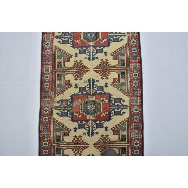 Textile Vintage Antique Hallway Runner For Sale - Image 7 of 11