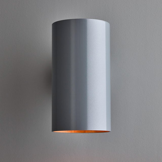 Silver Large Hans-Agne Jakobsson C627 'Rulle' Outdoor Sconce in Painted Silver For Sale - Image 8 of 10