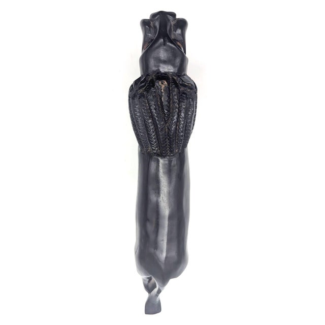 Mid 20th Century Kenyan Hand Carved Wood Lion For Sale - Image 11 of 12