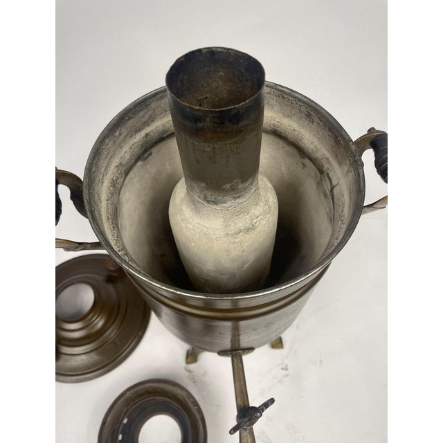 Antique Brass and Copper Samovar Garanti Semaver, Istanbul For Sale - Image 13 of 16