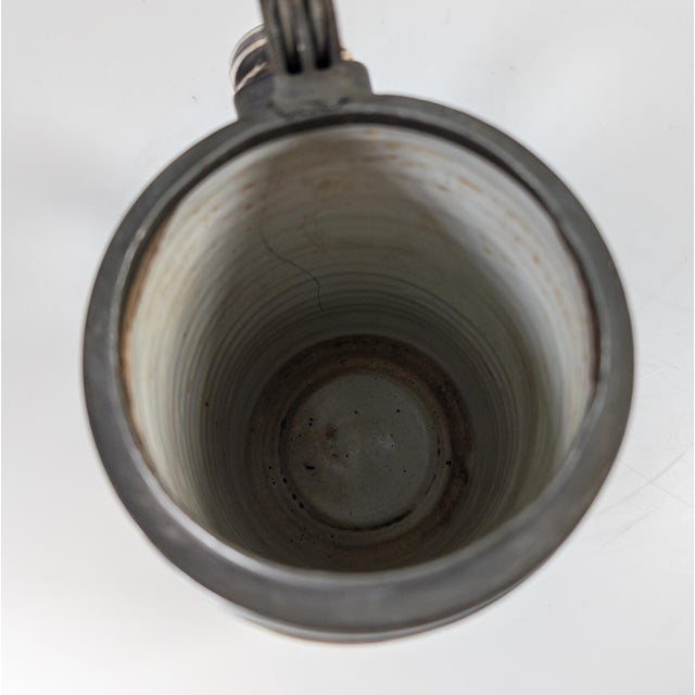 18th Century Continental European German Polychrome Faience Tankard Stein For Sale - Image 11 of 14