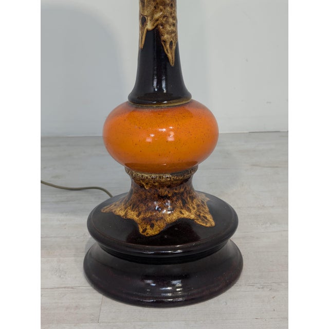 Fat Lava Ceramic Table Lamp, 1970s For Sale - Image 10 of 12