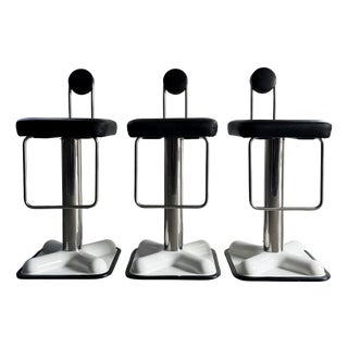 Birillo Bar Stools by Joe Colombo for Zanotta, Italy, 1971, Set of 3 For Sale