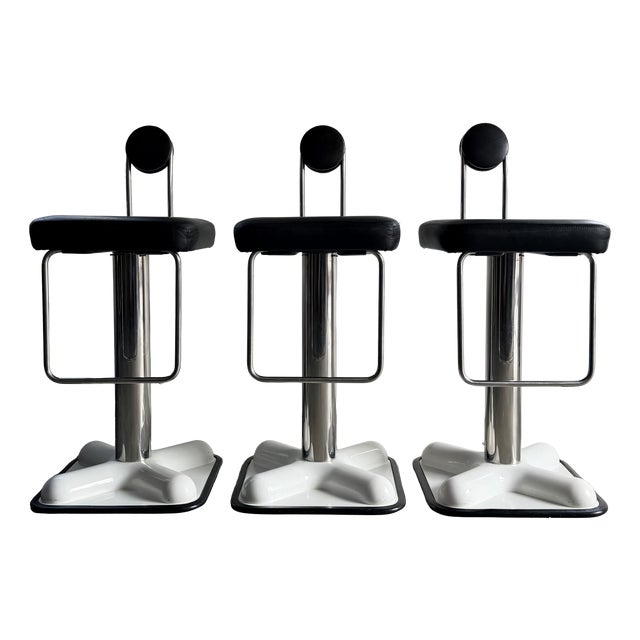 Birillo Bar Stools by Joe Colombo for Zanotta, Italy, 1971, Set of 3 For Sale