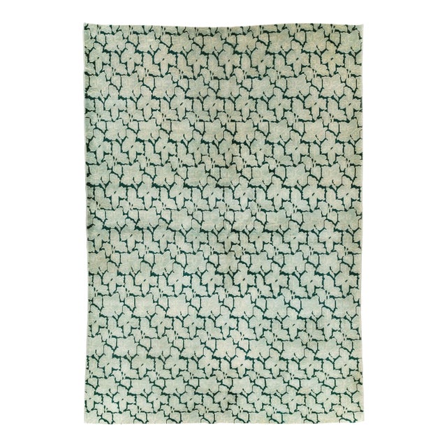 Galerie Shabab Collection Mid-20th Century Turkish Art Deco Style Accent Carpet For Sale