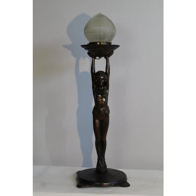 1920s Everlite Art Deco Lamp For Sale - Image 10 of 12