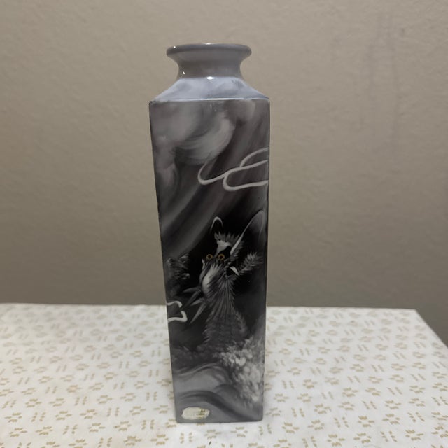 Japanese Vintage Noritake Dragon Vase Nippon Toki Kaisha For Sale - Image 3 of 9
