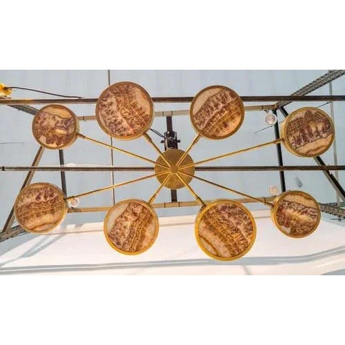 Metal Mars Sistema Solare Chandelier by Silvio Piattelli For Sale - Image 7 of 13