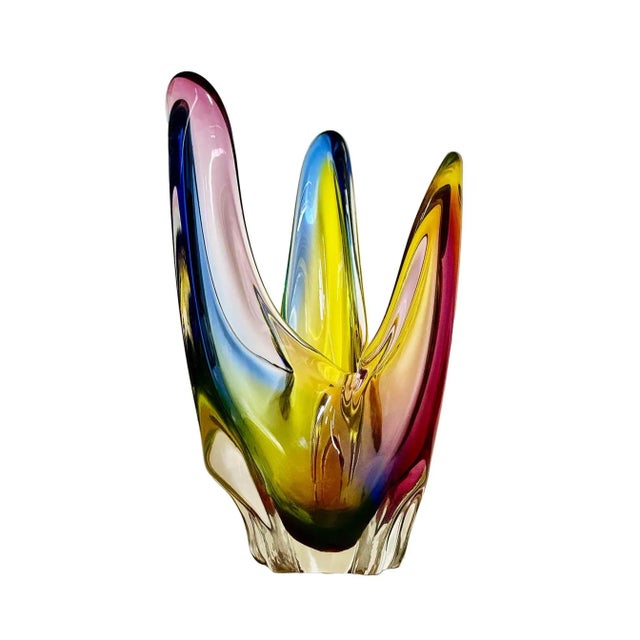 Mid 20th Century Murano Glass Vase - Kamei Osaka, Japan For Sale - Image 5 of 7