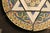 Tan Polychrome Terra Cotta Round Frieze With Star of David From Synagogue For Sale - Image 8 of 10