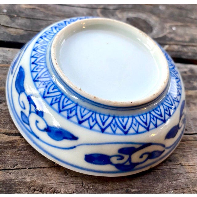 Antique Japanese Imari Porcelain Saucer Dish, Phoenix Medallion, Meiji Period Hand-Painted Arita Ware For Sale - Image 9 of 9