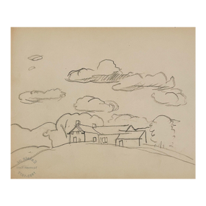 1940s Norman Kent Landscape Drawing