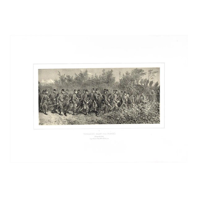 Workers - Original Lithograph by Denis Auguste Marie Raffet - 1854 1854 For Sale