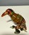 Hollywood Regency 2006 Fitz and Floyd Guild Collection Jeweled Orange Beak Bird Figurine With Box For Sale - Image 3 of 13