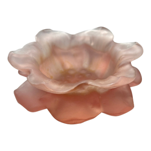 Dorothy Thorpe Resin Frosted Pink Flower Catchall