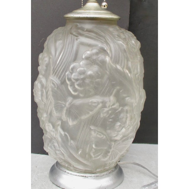 Art Deco 1930s Art Deco Satin Glass Vase For Sale - Image 3 of 11