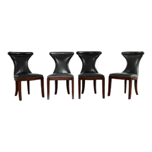 Set of Four Ralph Lauren Highgate Leather Dining Chairs