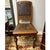 Beautiful Antique Mediterranean style Carved Oak Side Chair features classic intricate floral carvings, embossed leather...