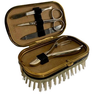 5-Piece Travel Manicure Set With Brush For Sale