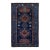 1920 Navy Blue Antique Caucasian Kazak Wool Hand Knotted Signed and Dated 1929 Rug For Sale
