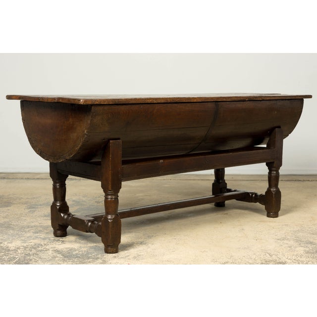 18th Century French Provincial Oak Petrin Dough Bin Table For Sale - Image 11 of 18