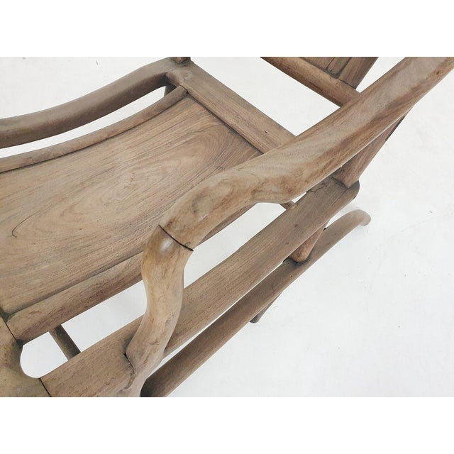 19th-Century Chinese Moon Gazer Lounge Chair For Sale - Image 11 of 18