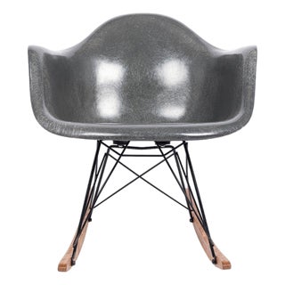 1959 Mid Century Rar Gray Rocking Chair by Eames for Herman Miller For Sale