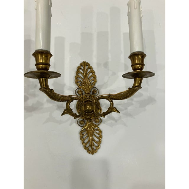 French 1920s Pair of Antique French Sconces For Sale - Image 3 of 10