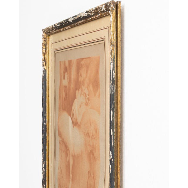 1900 - 1909 France Sienna Wood Painting For Sale In Greensboro - Image 6 of 15