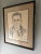 Portraiture Vintage 1992 Framed Charcoal Portrait of a Man For Sale - Image 3 of 9