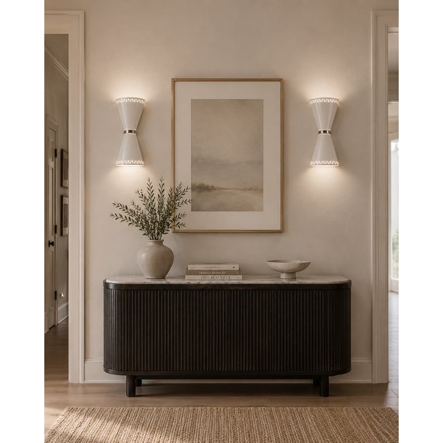 Mid-Century Modern Havana Bowtie Sconces by Jonathan Adler - a Pair For Sale - Image 3 of 9