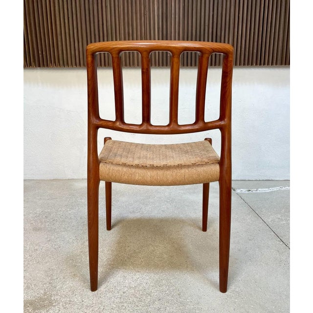 Danish Teak Dining Chairs Model No. 83 by Niels O. Møller for J.L. Møllers Møbelfabrik, 1970s, Set of 4 For Sale - Image 4 of 18