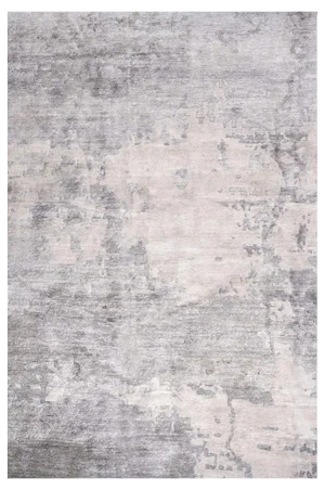 Hand-Knotted Silver Gray Rug from DSV Carpets