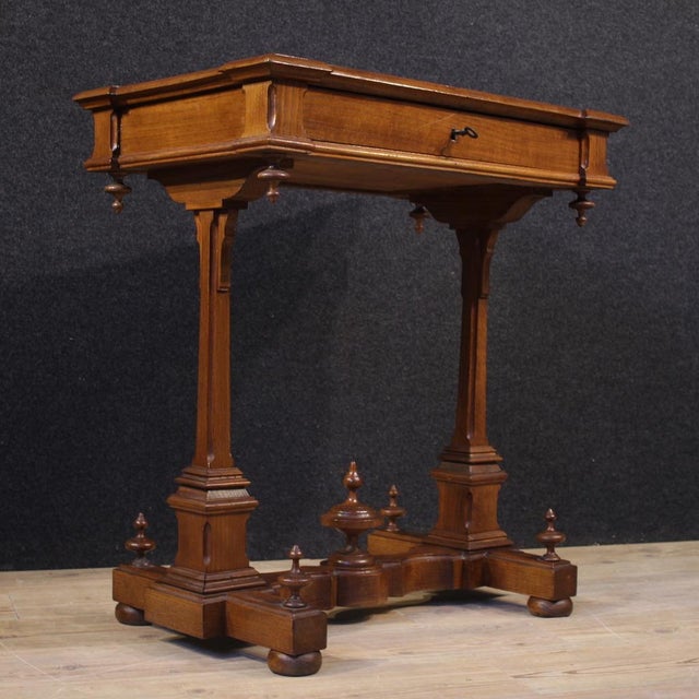 19th Century Italian Writing Table, 1880s For Sale - Image 12 of 13