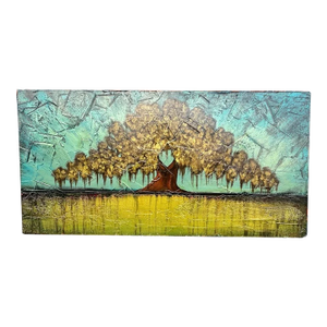 Derek Patterson - Contemporary Style Tree Acrylic Painting on Wood Panel (Louisiana) (21st Century)
