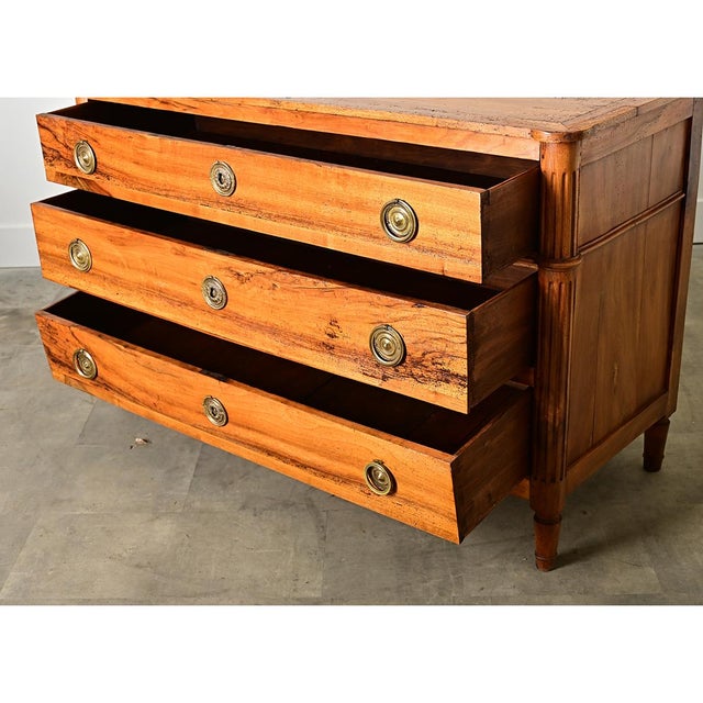 French Walnut 19th Century Louis XVI Style Commode For Sale - Image 16 of 16