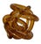Vintage Amber Glass Knot Sculpture. Radiating with rich amber tones, this sculptural piece adds a sense of comfort and...