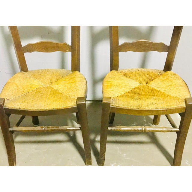 American Vintage Mid Century Shaker Shawl Chairs- a Pair For Sale - Image 3 of 12