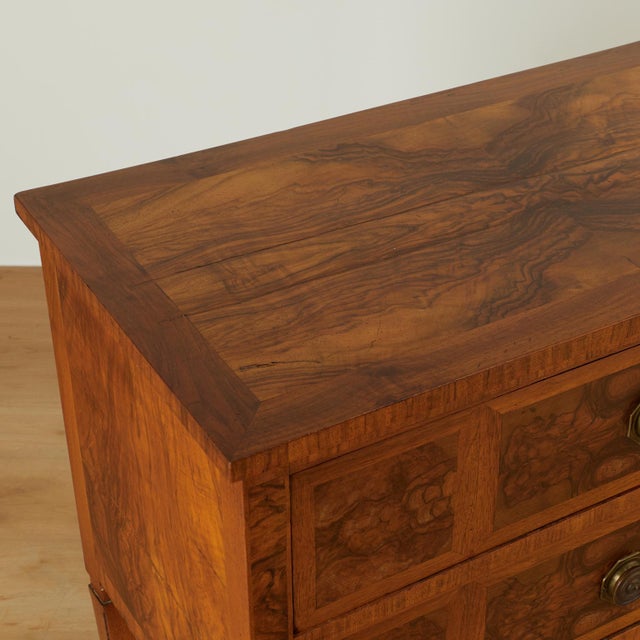 Brown Antique Italian Neoclassic Two Drawer Commode For Sale - Image 8 of 14