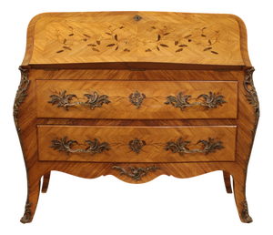 20th Century French Inlaid Bureau, 1960s