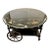 Mid 20th Century Vintage Drop Leaf Chinoiserie Hand Painted Wheeled Tea Trolley or Bar Cart For Sale
