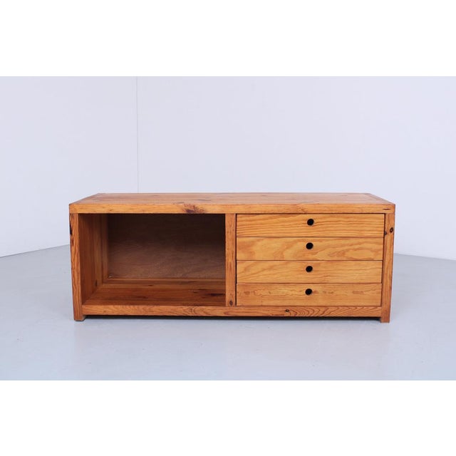 Small Sideboard in Pinewood by Ate Van Apeldoorn for Houtwerk Hattem, 1960s For Sale - Image 15 of 17