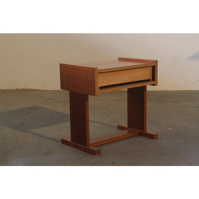 Small Teak Bedside Table, 1960s For Sale - Image 10 of 18