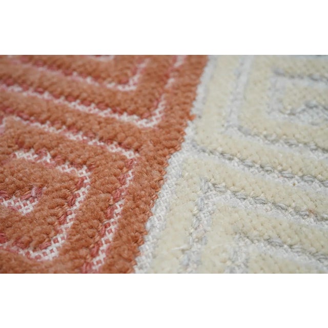 Pink Sumak Rug 7'9'' X 9'9'' For Sale - Image 8 of 12