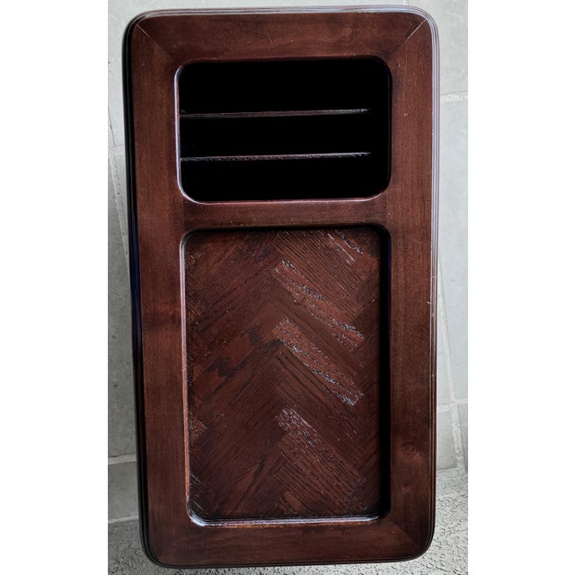 Century Furniture Mid 20th-Century French Country-Style Mahogany Chairside/Bedside Cabinet & Media Storage Table For Sale - Image 4 of 18
