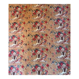 Antique Early 19th Century English Chintz Quilted Coverlet Circa 1830 For Sale