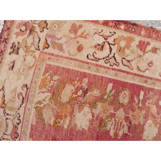 Textile Galerie Shabab Collection Early 20th Century Turkish Oushak Throw Rug For Sale - Image 7 of 8